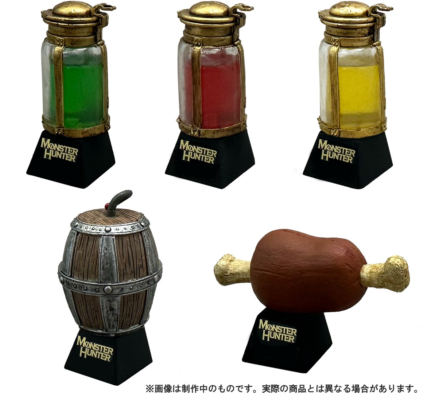 CAPCOM MONSTER HUNTER DESKTOP FIGURE ITEM MASCOT BOX 6 FIGURES
