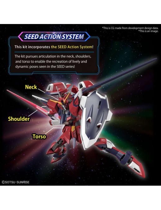 Bandai High Grade HGCE 1/144 Mobile Suit Gundam STTS-808 Immortal Justice Gundam