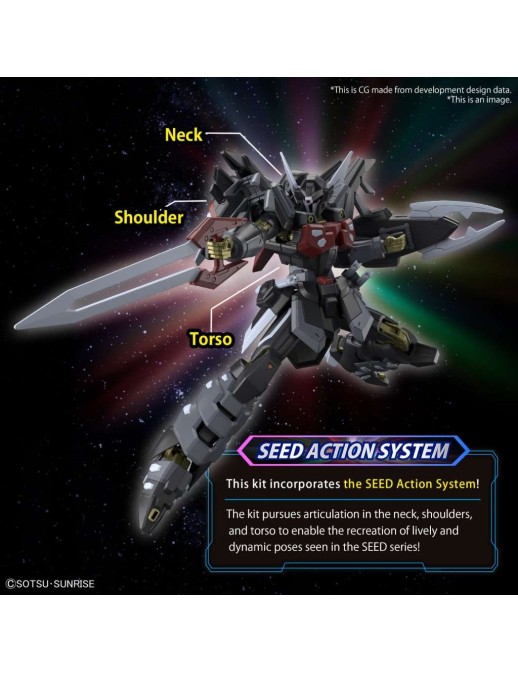 Bandai High Grade HGGS 1/144 Mobile Suit Gundam Black Knight Squad Shi-ve.A