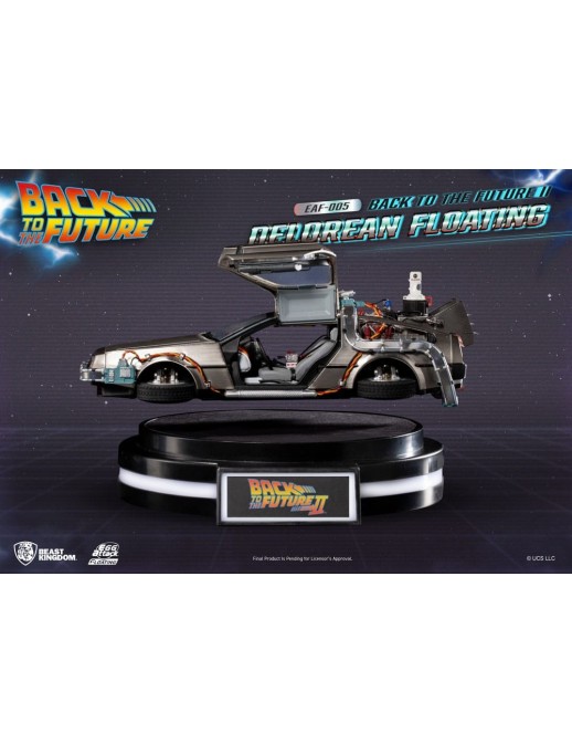 Beast Kingdom Egg Attack Floating Back to the Future II Delorean Deluxe Version