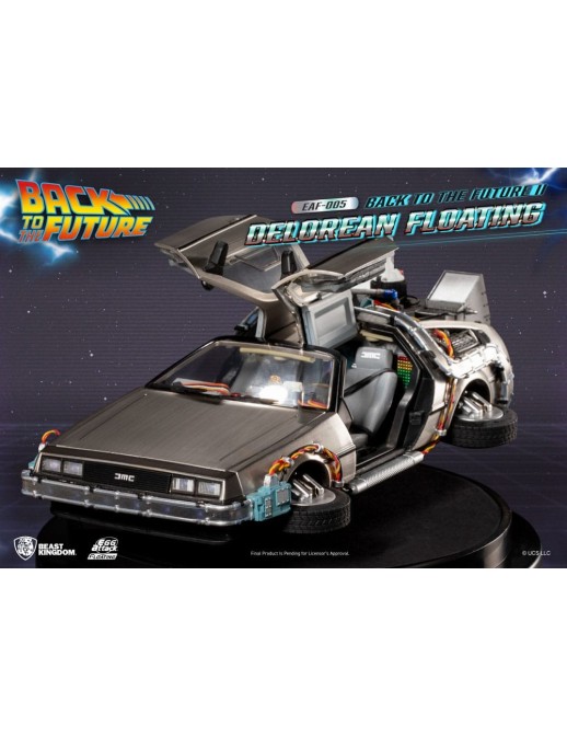 Beast Kingdom Egg Attack Floating Back to the Future II Delorean Deluxe Version