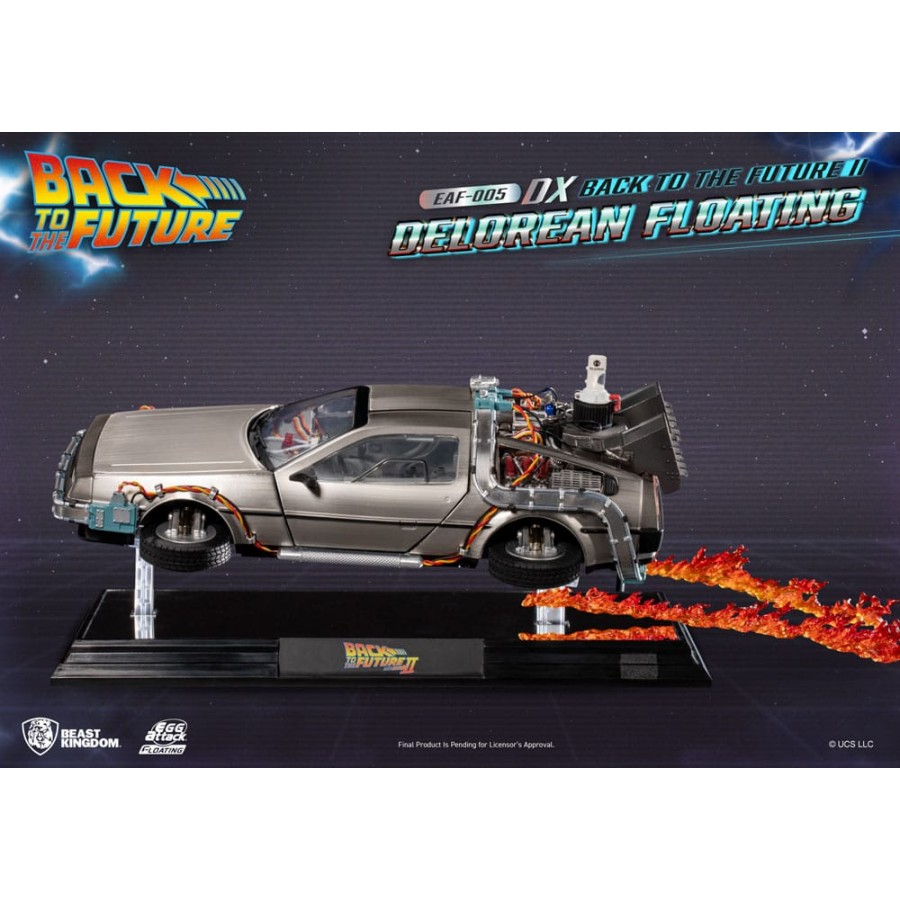 Beast Kingdom Egg Attack Floating Back to the Future II Delorean Deluxe  Version