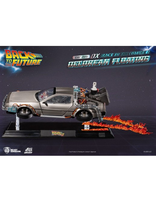 Beast Kingdom Egg Attack Floating Back to the Future II Delorean Deluxe Version