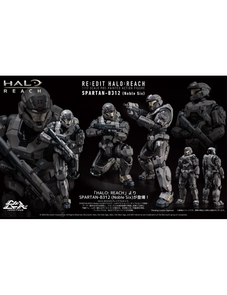 Re:Edit Halo:Reach Spartan-B312 (Noble Six) 1/12 Scale Action