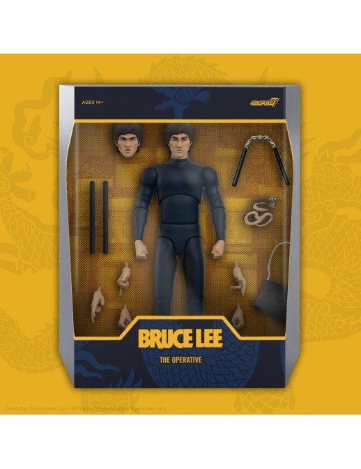 Super7 Ultimates Action Figure Bruce Lee The Operative