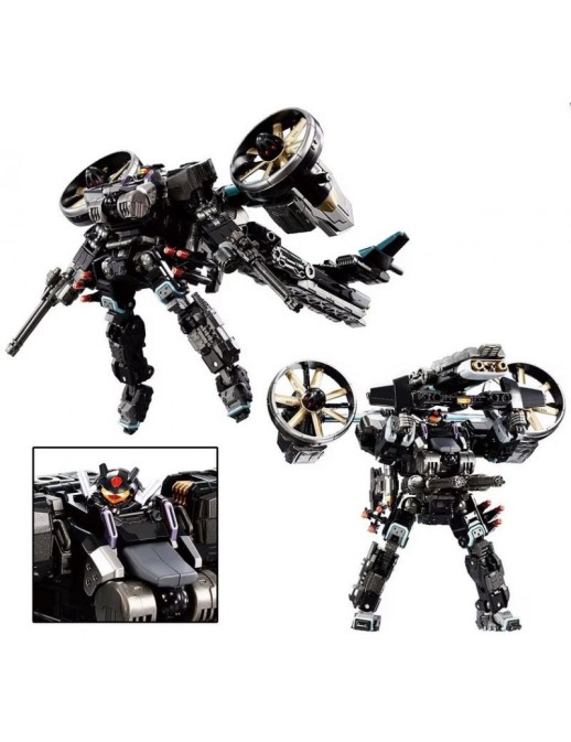 Takara Tomy Diaclone Reboot Tactical Mover Garuda Versaulter Gyro Lifter Unit Raven