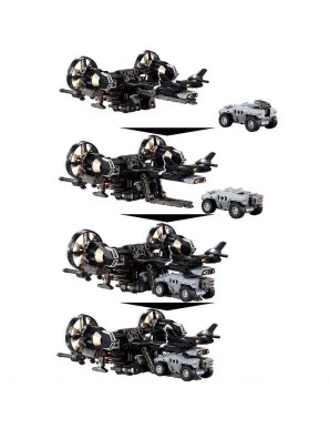 Takara Tomy Diaclone Reboot Tactical Mover Garuda Versaulter Gyro Lifter Unit Raven