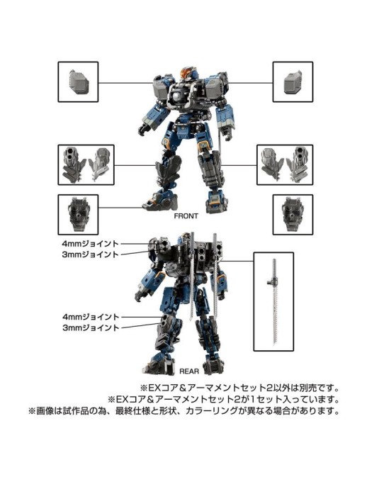 Takara Tomy Diaclone Reboot EX Core & Armament Set 2