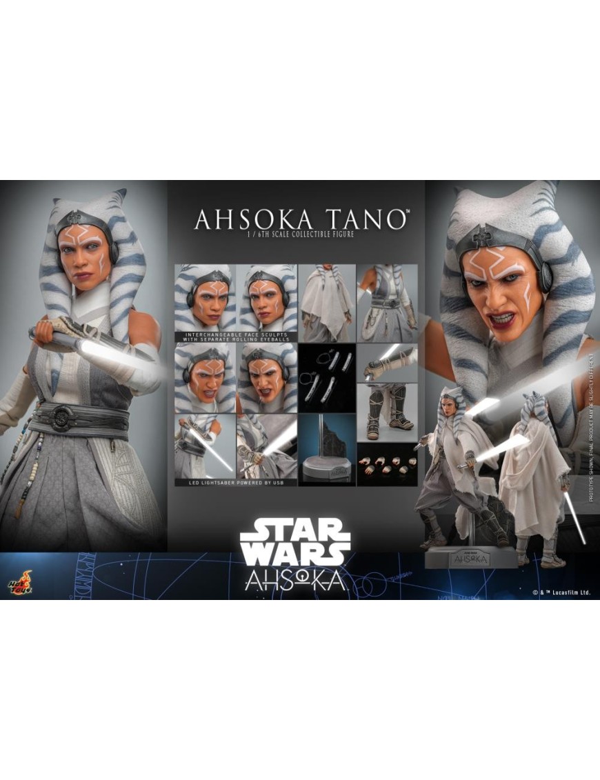 Hot Toys Movie Masterpiece Star Wars Ahsoka Tano 1/6 Scale Collectible Figure Hot Toys Movie Masterpiece Star Wars Ahsoka Tano 1/6 Scale Collectible Figure