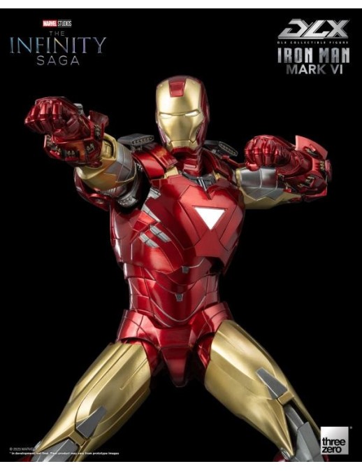 Threezero Avengers Infinity Saga DLX Collectible Figure Iron Man Mark VI 1/12 Scale