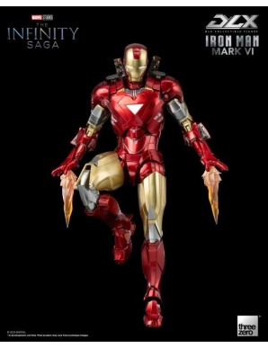 Threezero Avengers Infinity Saga DLX Collectible Figure Iron Man Mark VI 1/12 Scale