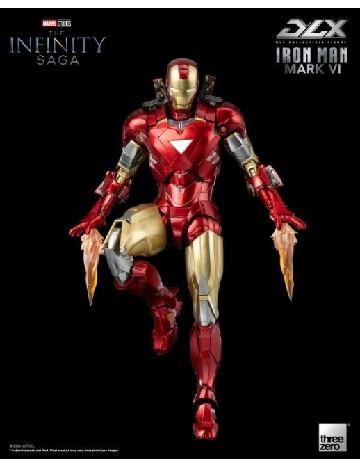 Threezero Avengers Infinity Saga DLX Collectible Figure Iron Man Mark VI 1/12 Scale