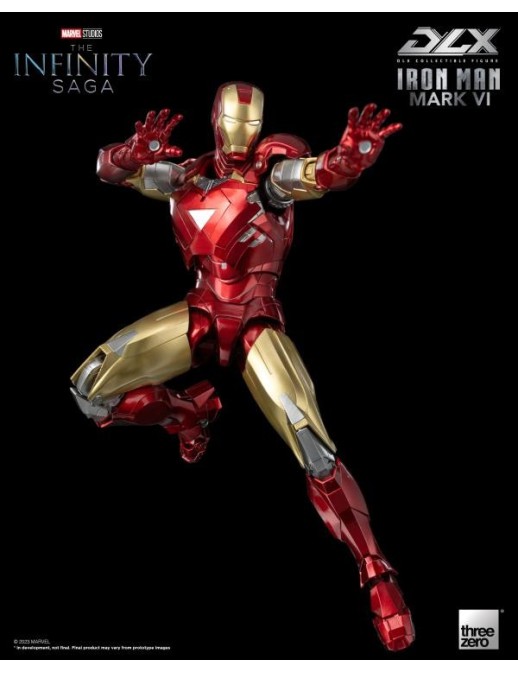 Threezero Avengers Infinity Saga DLX Collectible Figure Iron Man Mark VI 1/12 Scale