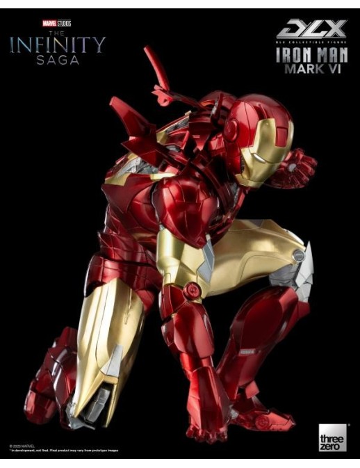 Threezero Avengers Infinity Saga DLX Collectible Figure Iron Man Mark VI 1/12 Scale