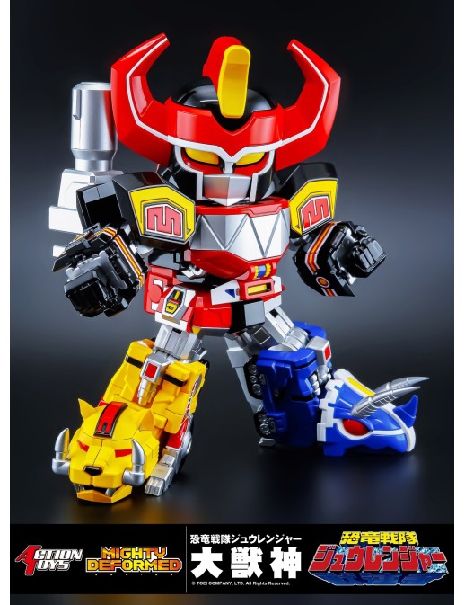 Action Toys Mighty Deformed Mighty Morphin Power Rangers Megazord Daizyujin Kyoryu Sentai Zyuranger