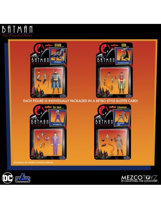 Mezco Batman The Animated Series 5 Points Action Figures Deluxe Box Set