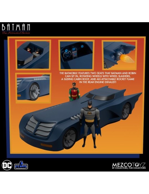 Mezco Batman The Animated Series 5 Points Batmobile