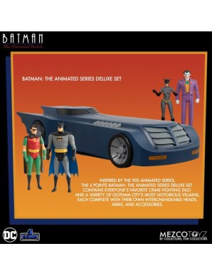 Mezco Batman The Animated Series 5 Points Batmobile