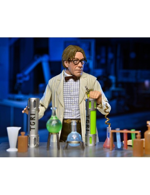 Neca Teenage Mutant Ninja Turtles 2 Lab Coat Professor Perry & Hazmat Suit Professor Perry
