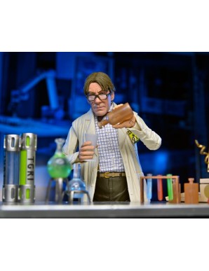Neca Teenage Mutant Ninja Turtles 2 Lab Coat Professor Perry & Hazmat Suit Professor Perry