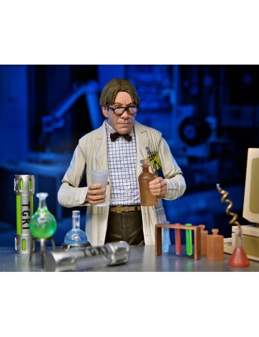 Neca Teenage Mutant Ninja Turtles 2 Lab Coat Professor Perry & Hazmat Suit Professor Perry