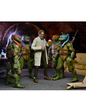 Neca Teenage Mutant Ninja Turtles 2 Lab Coat Professor Perry & Hazmat Suit Professor Perry
