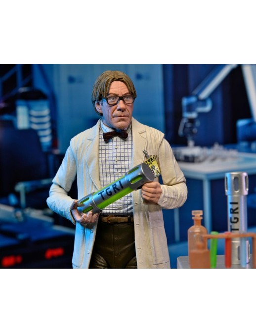 Neca Teenage Mutant Ninja Turtles 2 Lab Coat Professor Perry & Hazmat Suit Professor Perry