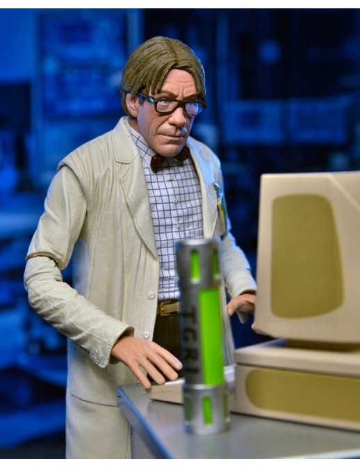 Neca Teenage Mutant Ninja Turtles 2 Lab Coat Professor Perry & Hazmat Suit Professor Perry