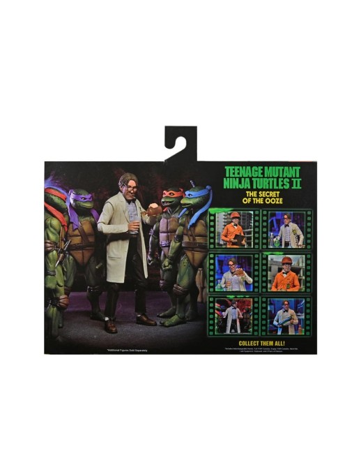 Neca Teenage Mutant Ninja Turtles 2 Lab Coat Professor Perry & Hazmat Suit Professor Perry