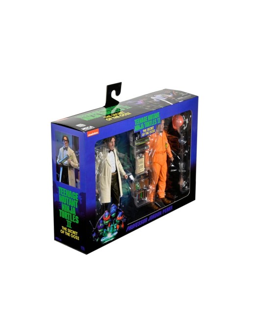 Neca Teenage Mutant Ninja Turtles 2 Lab Coat Professor Perry & Hazmat Suit Professor Perry