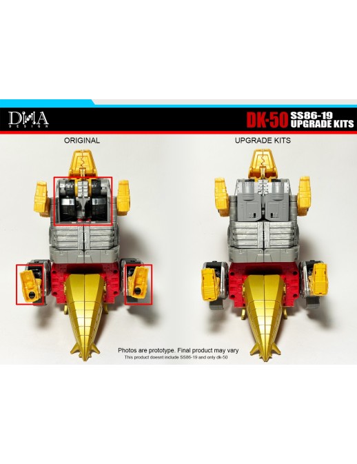 DNA Design DK-50 Upgrade Kit for Transformers Studio Series 86-19 Leader Dinobot Snarl