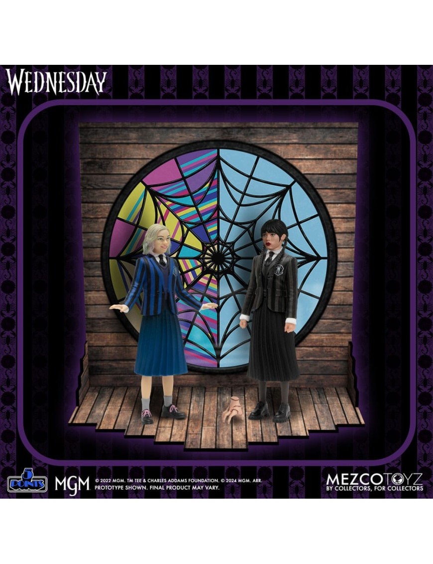 Mezco Wednesday 5 Points Wednesday & Enid Box Set Mezco Wednesday 5 Points Wednesday & Enid Box Set