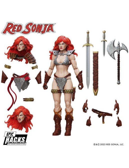 Boss Fight Studio Red Sonja 50th Anniversary Epic H.A.C.K.S. Figure