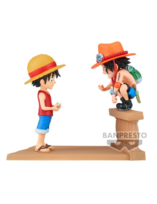 Banpresto One Piece World Collectable Figure Log Stories Monkey D. Luffy & Portgas D. Ace