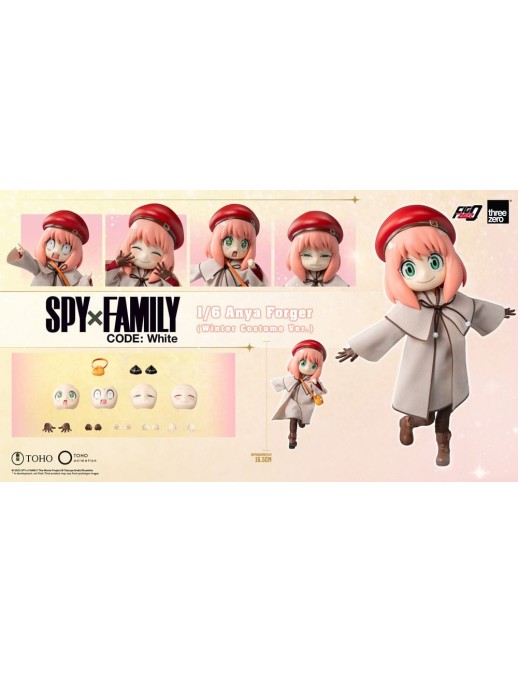 Threezero FigZero Spy X Family Code: White Anya Forger Winter Costume Version