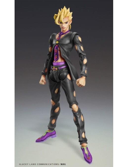 Medicos Super Action Statue JoJo's Bizarre Adventure Golden Wind Pannacotta Fugo Black Version