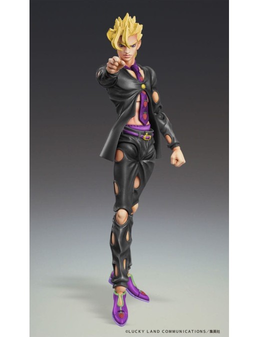 Medicos Super Action Statue JoJo's Bizarre Adventure Golden Wind Pannacotta Fugo Black Version