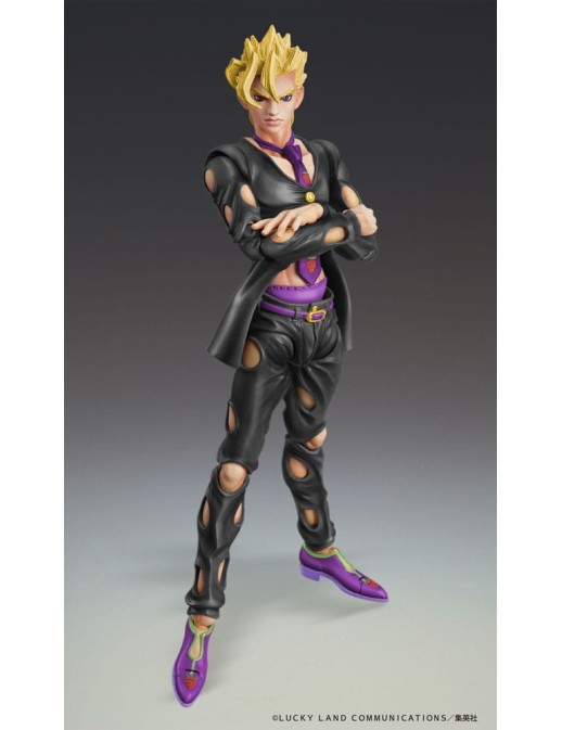 Medicos Super Action Statue JoJo's Bizarre Adventure Golden Wind Pannacotta Fugo Black Version