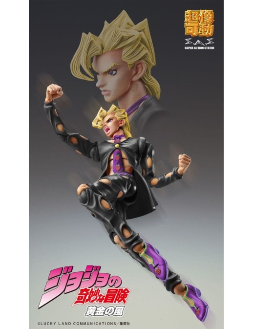 Medicos Super Action Statue JoJo's Bizarre Adventure Golden Wind Pannacotta Fugo Black Version