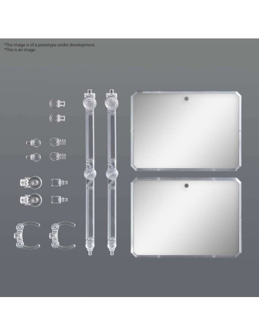 Bandai Gundam Action Base 7 Clear Mirror Stickers Set