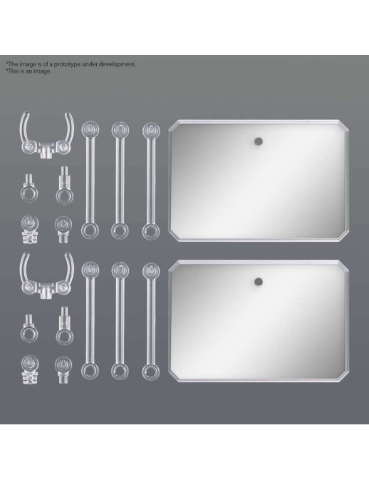 Bandai Gundam Action Base 6 Clear Mirror Stickers Set