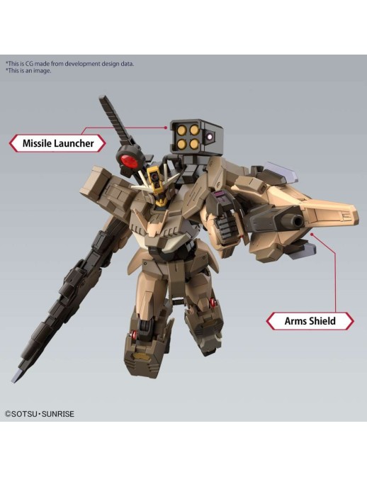 Bandai High Grade HGGBM 1/144 Mobile Suit Gundam GNT-0000SDV Gundam 00 Command Qant Desert Type