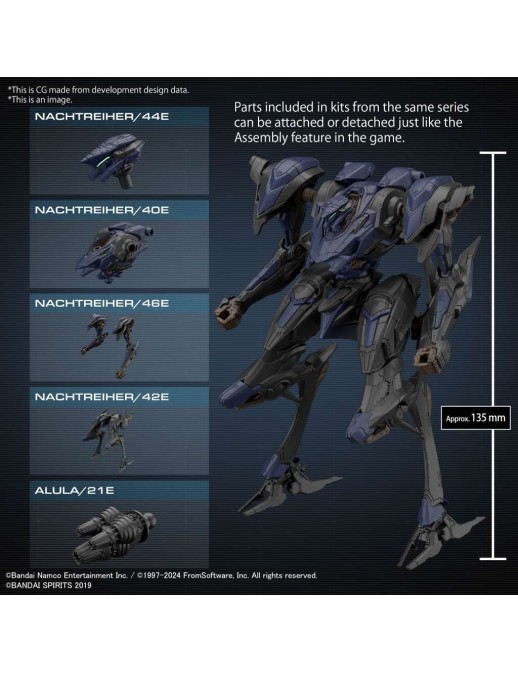 Bandai 30 Minutes Missions Armored Core VI Fires of Rubicon Schneider Nachtreiher/40E Steel Haze