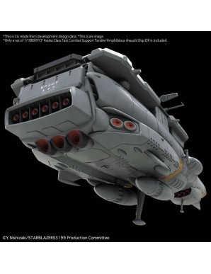 Bandai Be Forever Yamato REBEL 3199 Earth Defense Force Asuka Class Supply Carrier DX Version 1/1000 Scale Model Kit
