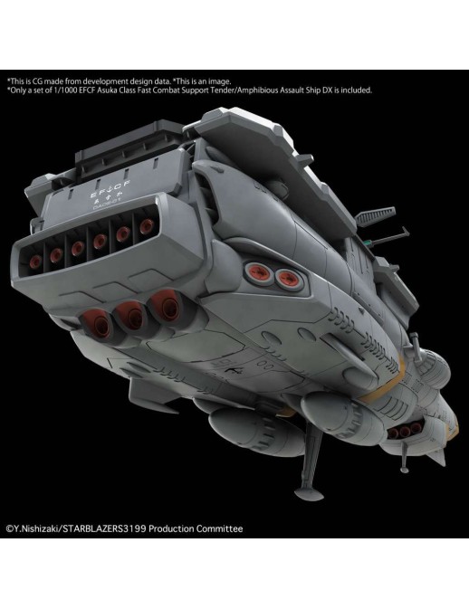 Bandai Be Forever Yamato REBEL 3199 Earth Defense Force Asuka Class Supply Carrier DX Version 1/1000 Scale Model Kit