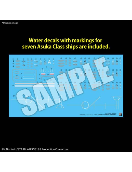 Bandai Be Forever Yamato REBEL 3199 Earth Defense Force Asuka Class Supply Carrier DX Version 1/1000 Scale Model Kit