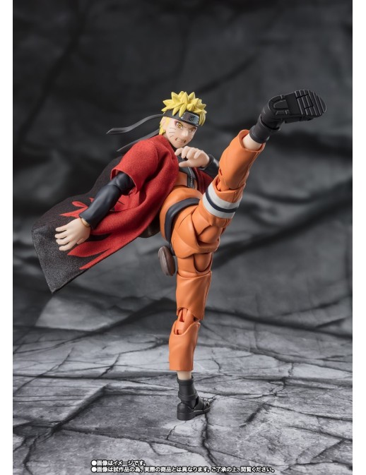 Bandai S.H. Figuarts Naruto Shippuden Naruto Uzumaki Sage Mode The Savior of Konoha Who Inherits the Will of His Master