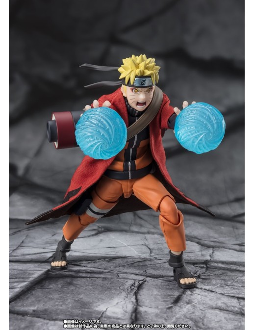 Bandai S.H. Figuarts Naruto Shippuden Naruto Uzumaki Sage Mode The Savior of Konoha Who Inherits the Will of His Master