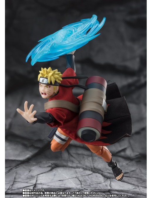 Bandai S.H. Figuarts Naruto Shippuden Naruto Uzumaki Sage Mode The Savior of Konoha Who Inherits the Will of His Master
