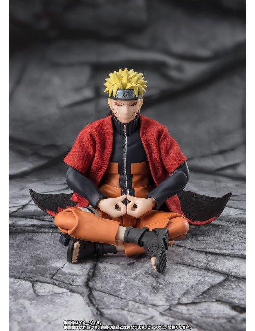Bandai S.H. Figuarts Naruto Shippuden Naruto Uzumaki Sage Mode The Savior of Konoha Who Inherits the Will of His Master